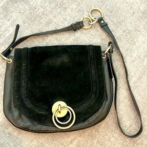 Diane Von Furstenberg DVF Love Power Saddle Crossbody Saddle bag